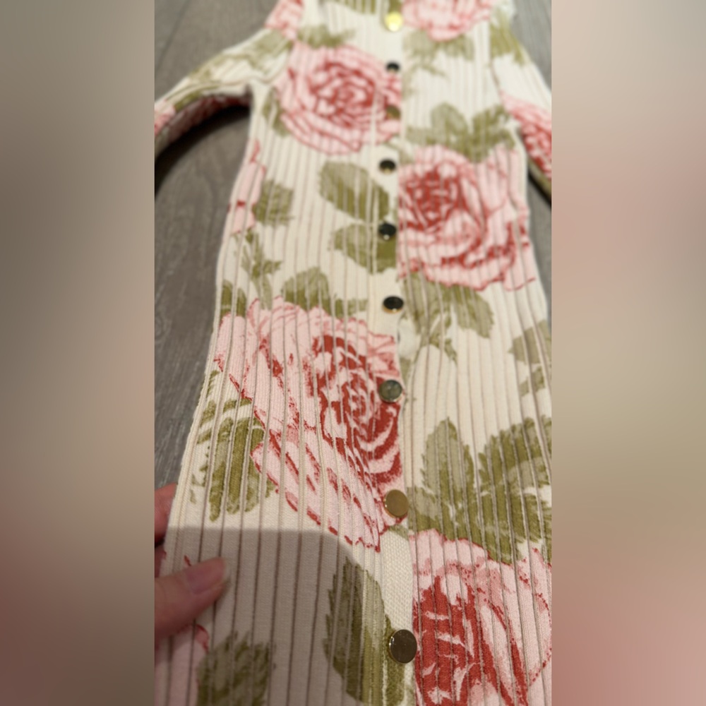 Paco Rabanne Rose Ribbed Sweater - Picture 5 of 14